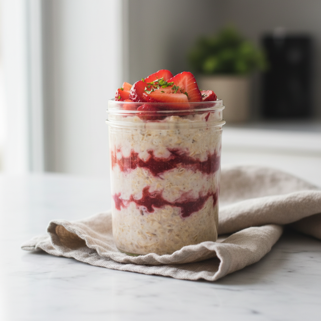 Strawberry Overnight Oats