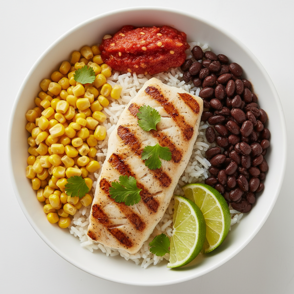 Cod Fish Mexican Bowl
