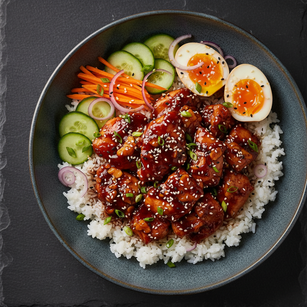 Korean BBQ Chicken Bowls