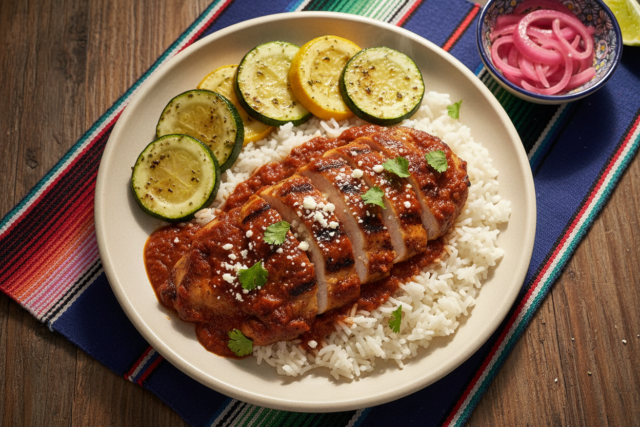 Red Enchilada Chicken Bowl