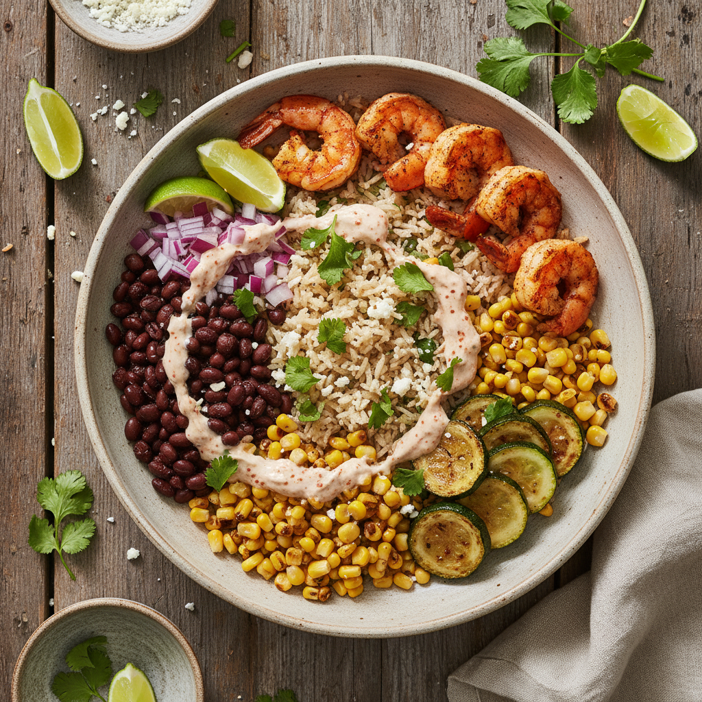 Mexican Shrimp Bowl