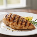 Simply seasoned grilled chicken breast. Perfect as an add-on to salads or meals.
